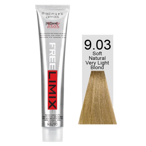FREELIMIX VOPSEA PERMANENTA PROFESIONALA 100 ML SOFT NATURAL VERY LIGHT BLONDE 9.03