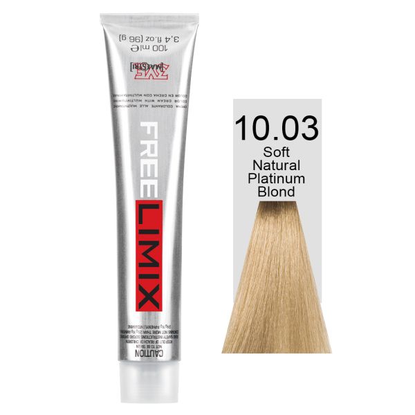 FREELIMIX VOPSEA PERMANENTA PROFESIONALA 100 ML SOFT NATURAL PLATINUM BLONDE 10.03
