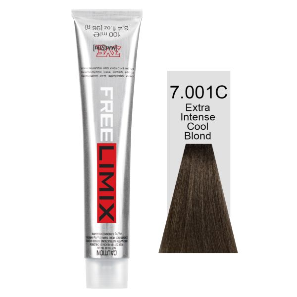 FREELIMIX VOPSEA PERMANENTA PROFESIONALA 100 ML EXTRA INTENSE COOL BLONDE 7.001C