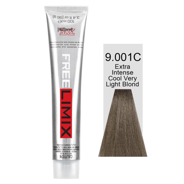 FREELIMIX VOPSEA PERMANENTA PROFESIONALA 100 ML EXTRA INTENSE COOL VERY LIGHT BLONDE 9.001C