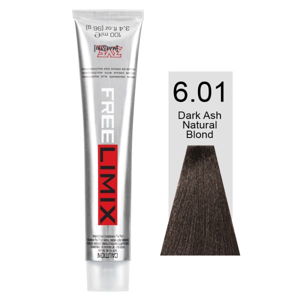 FREELIMIX VOPSEA PERMANENTA PROFESIONALA 100 ML DARK ASH NATURAL BLOND 6.01