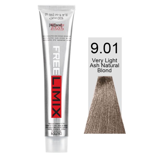 FREELIMIX VOPSEA PERMANENTA PROFESIONALA 100 ML VERY LIGHT ASH NATURAL BLOND 9.01