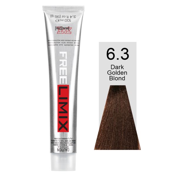 FREELIMIX VOPSEA PERMANENTA PROFESIONALA 100 ML DARK GOLDEN BLONDE 6.3