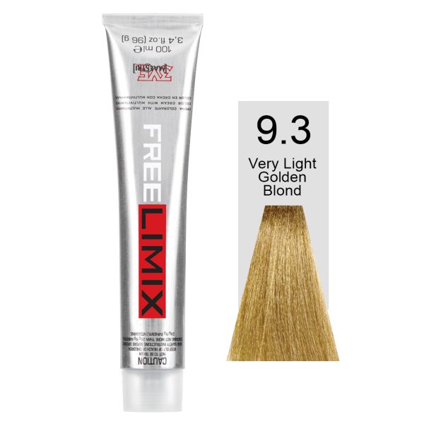 FREELIMIX VOPSEA PERMANENTA PROFESIONALA 100 ML VERY LIGHT GOLDEN BLONDE 9.3