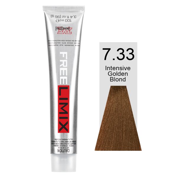 FREELIMIX VOPSEA PERMANENTA PROFESIONALA 100 ML INTENSIVE GOLDEN BLONDE 7.33