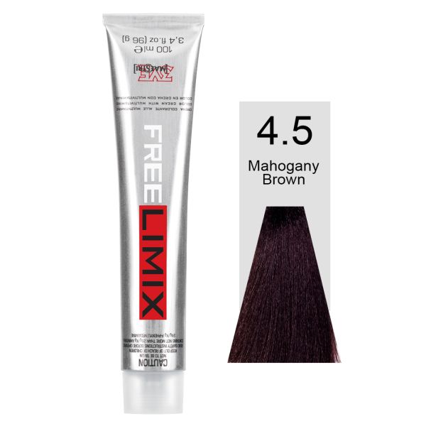FREELIMIX VOPSEA PERMANENTA PROFESIONALA 100 ML MAHOGANY BROWN 4.5