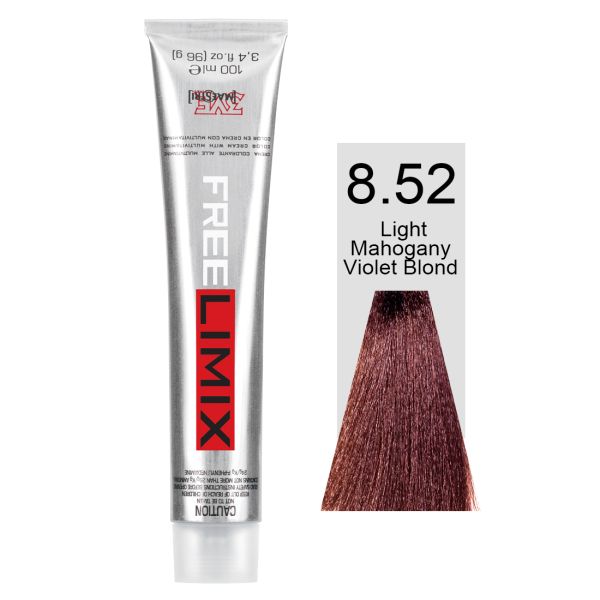 FREELIMIX VOPSEA PERMANENTA PROFESIONALA 100 ML  LIGHT MAHOGANY VIOLET BLONDE 8.52