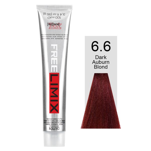 FREELIMIX VOPSEA PERMANENTA PROFESIONALA 100 ML  DARK AUBURN BLONDE 6.6