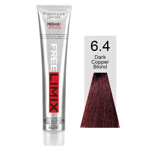 FREELIMIX VOPSEA PERMANENTA PROFESIONALA 100 ML DARK COPPER BLONDE 6.4