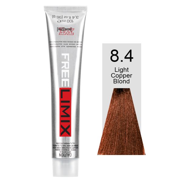 FREELIMIX VOPSEA PERMANENTA PROFESIONALA 100 ML LIGHT COPPER BLONDE 8.4