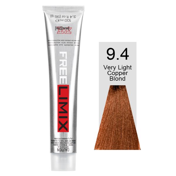 FREELIMIX VOPSEA PERMANENTA PROFESIONALA 100 ML VERY LIGHT COPPER BLONDE 9.4