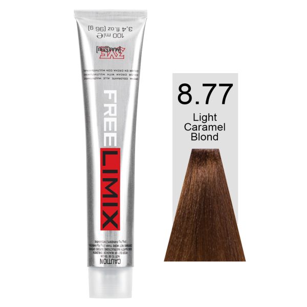 FREELIMIX VOPSEA PERMANENTA PROFESIONALA 100 ML LIGHT CARAMEL BLONDE 8.77