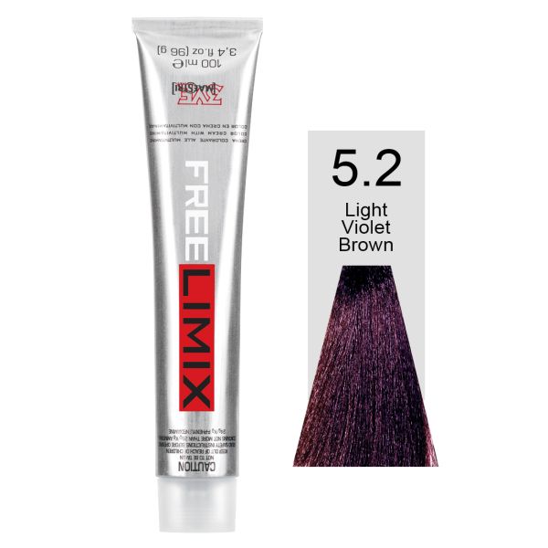 FREELIMIX VOPSEA PERMANENTA PROFESIONALA 100 ML LIGHT VIOLET BROWN 5.2