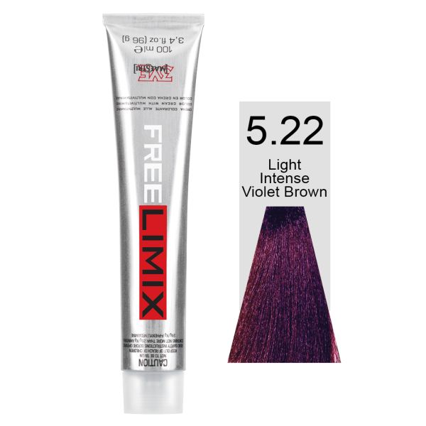 FREELIMIX VOPSEA PERMANENTA PROFESIONALA 100 ML LIGHT INTENSE VIOLET BLONDE 5.22