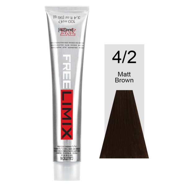 FREELIMIX VOPSEA PERMANENTA PROFESIONALA 100 ML LIGHT MATT BROWN 4/2