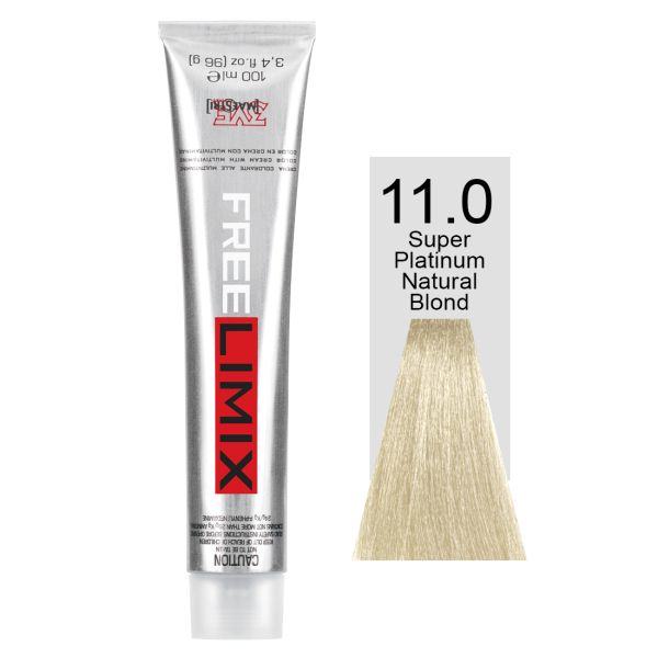 FREELIMIX VOPSEA PERMANENTA PROFESIONALA 100 ML SUPER PLATINUM NATURAL BLONDE 11.0
