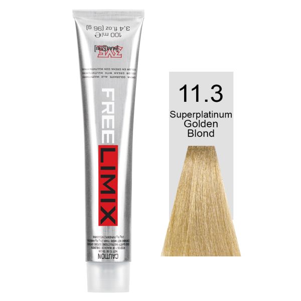 FREELIMIX VOPSEA PERMANENTA PROFESIONALA 100 ML SUPER PLATINUM GOLDEN BLONDE 11.3