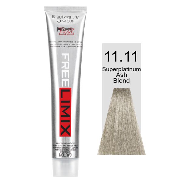 FREELIMIX VOPSEA PERMANENTA PROFESIONALA 100 ML SUPER PLATINUM ASH BLONDE 11.11