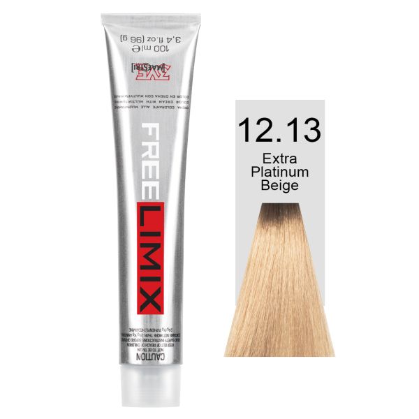 FREELIMIX VOPSEA PERMANENTA PROFESIONALA 100 ML EXTRA PLATINUM BEIGE 12.13