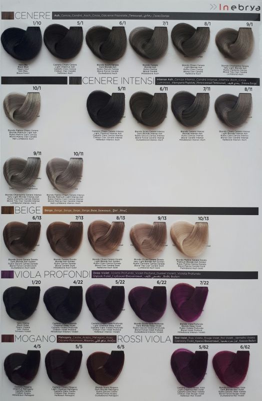 INEBRYA VOPSEA PERMANENTA PROFESIONALA 100ML-  5/7 LIGHT CHESTNUT BROWN