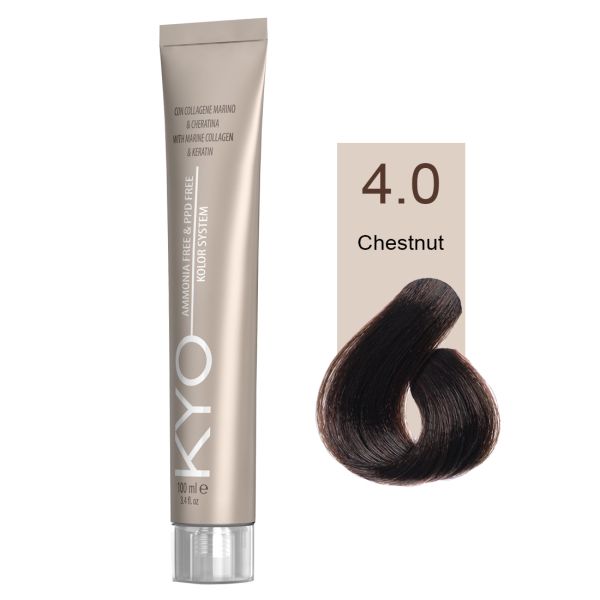 KYO VOPSEA PROFESIONALA FARA AMONIAC SI FARA PPD 4.0 CHESTNUT