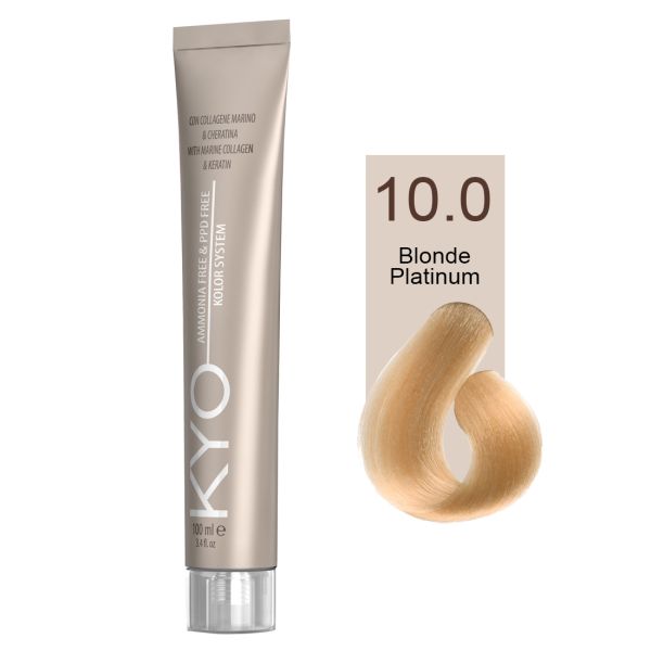KYO VOPSEA PROFESIONALA FARA AMONIAC SI FARA PPD 10.0 BLONDE PLATINUM