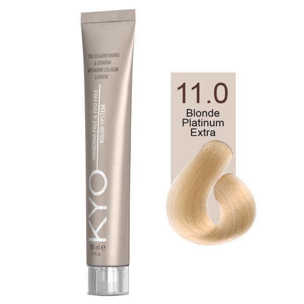 KYO VOPSEA PROFESIONALA FARA AMONIAC SI FARA PPD 11.0 BLONDE PLATINUM EXTRA