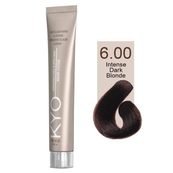 KYO VOPSEA PROFESIONALA FARA AMONIAC SI FARA PPD 6.00 INTENSE DARK BLONDE