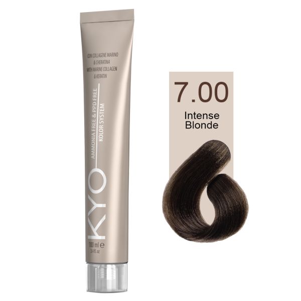 KYO VOPSEA PROFESIONALA FARA AMONIAC SI FARA PPD 7.00 INTENSE BLONDE