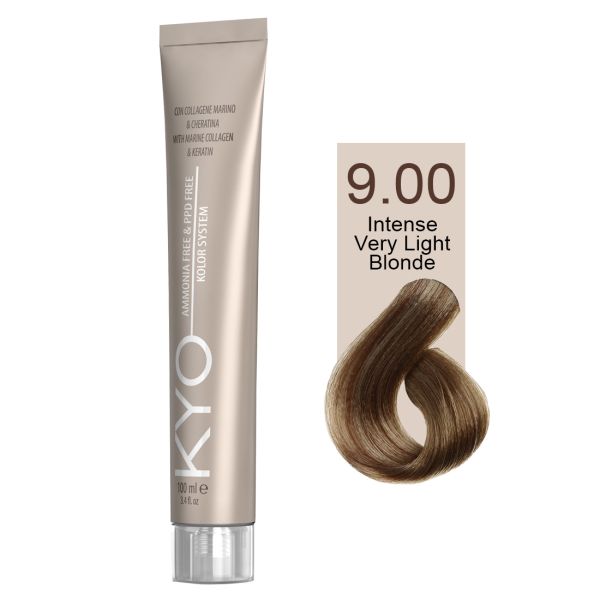 KYO VOPSEA PROFESIONALA FARA AMONIAC SI FARA PPD 9.00 INTENSE VERY LIGHT BLONDE