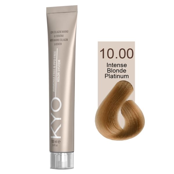 KYO VOPSEA PROFESIONALA FARA AMONIAC SI FARA PPD 10.00 INTENSE BLONDE PLATINUM