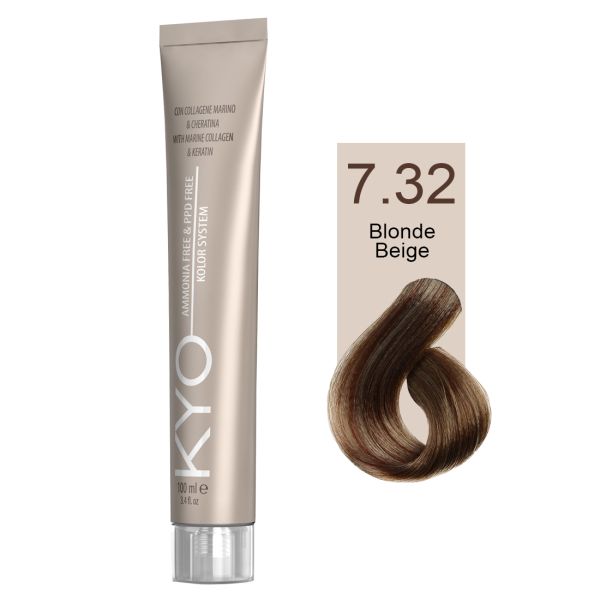 KYO VOPSEA PROFESIONALA FARA AMONIAC SI FARA PPD 7.32 BLONDE BEIGE