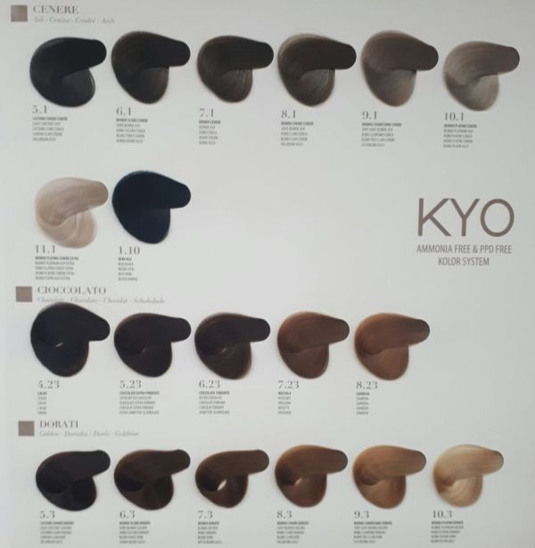 KYO VOPSEA PROFESIONALA FARA AMONIAC SI FARA PPD 7.1 BLONDE ASH