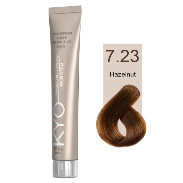 KYO VOPSEA PROFESIONALA FARA AMONIAC SI FARA PPD 7.23 HAZELNUT