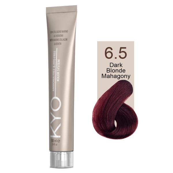 KYO VOPSEA PROFESIONALA FARA AMONIAC SI FARA PPD  6.5 DARK BLONDE MAHOGANY