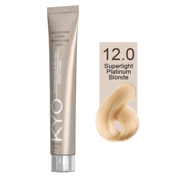 KYO VOPSEA PROFESIONALA FARA AMONIAC SI FARA PPD  12.0 SUPERLIGT PLATINUM BLONDE