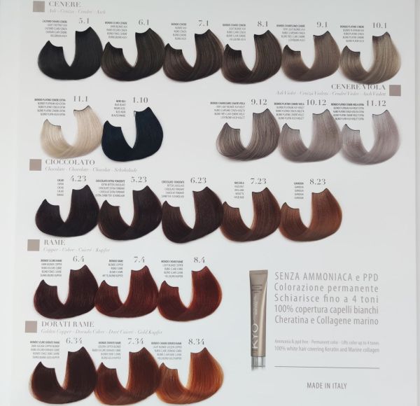 KYO VOPSEA PROFESIONALA FARA AMONIAC SI FARA PPD  9.12 VERY LIGHT BLONDE ASH VIOLET 100ML