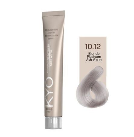 KYO VOPSEA PROFESIONALA FARA AMONIAC SI FARA PPD  10.12  BLONDE PLATINUM ASH VIOLET 100ML
