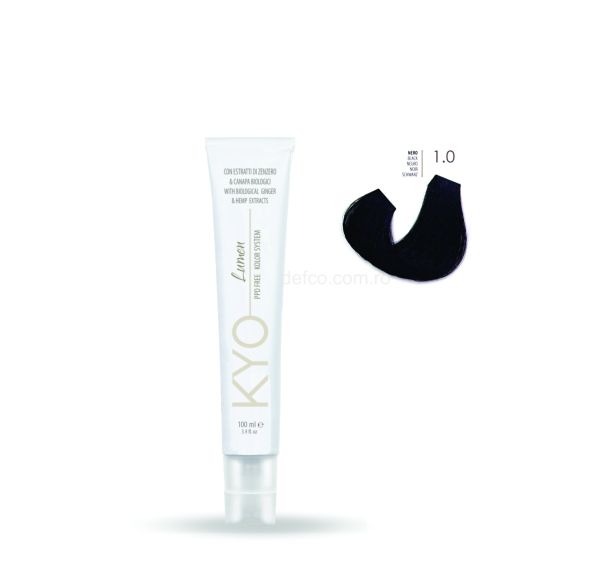 KYO LUMEN VOPSEA PROFESIONALA PERMANENTA FARA PPD 100ML - 1.0 BLACK