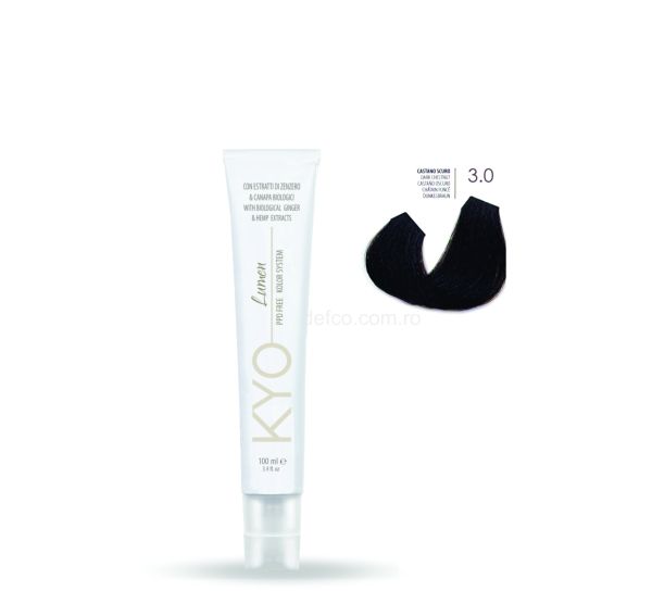 KYO LUMEN VOPSEA PROFESIONALA PERMANENTA FARA PPD 100ML - 3.0 DARK CHESTNUT