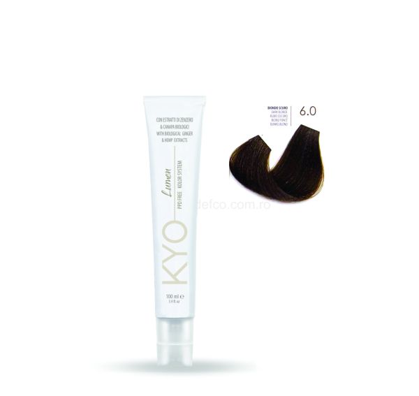 KYO LUMEN VOPSEA PROFESIONALA PERMANENTA FARA PPD 100ML -6.0 DARK BLONDE