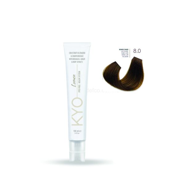 KYO LUMEN VOPSEA PROFESIONALA PERMANENTA FARA PPD 100ML -8.0 LIGHT BLONDE