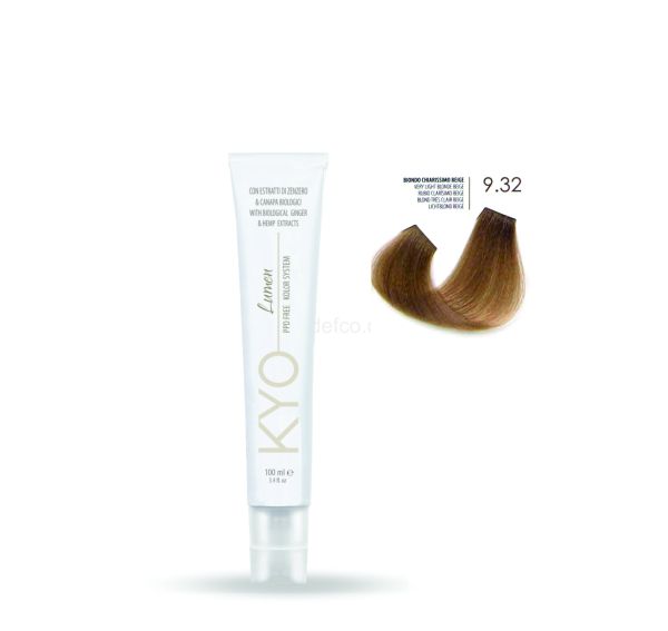 KYO LUMEN VOPSEA PROFESIONALA PERMANENTA FARA PPD 100ML -9.32 VERY LIGHT BLONDE BEIGE