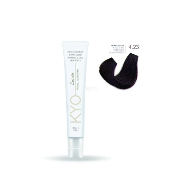 KYO LUMEN VOPSEA PROFESIONALA PERMANENTA FARA PPD 100ML -4.23 CHESTNUT CHOCOLATE