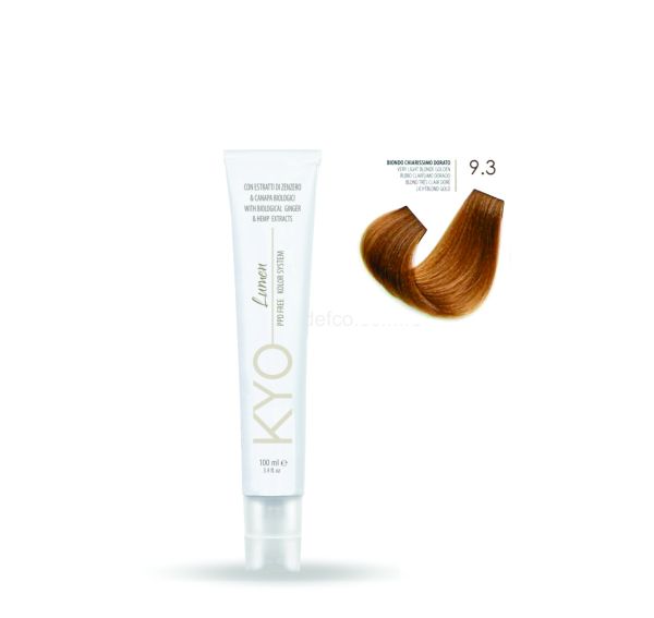 KYO LUMEN VOPSEA PROFESIONALA PERMANENTA FARA PPD 100ML -9.3 VERY LIGHT BLONDE GOLDEN