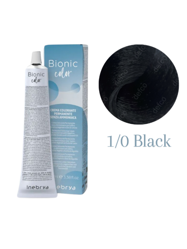 INEBRYA VOPSEA PERMANENTA PROFESIONALA FARA AMONIAC- 1/0 BLACK