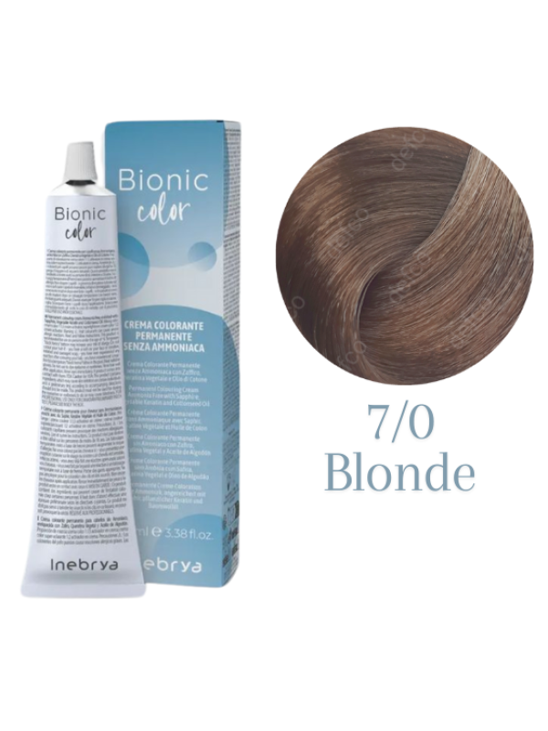 INEBRYA VOPSEA PERMANENTA PROFESIONALA FARA AMONIAC-7/0 BLONDE