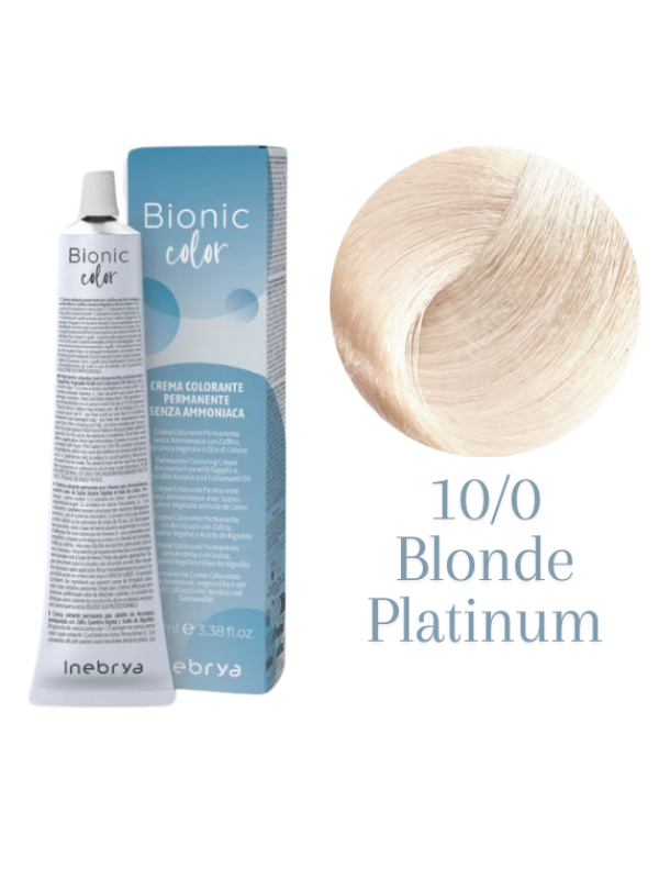 INEBRYA VOPSEA PERMANENTA PROFESIONALA FARA AMONIAC-10/0 BLONDE PLATINUM