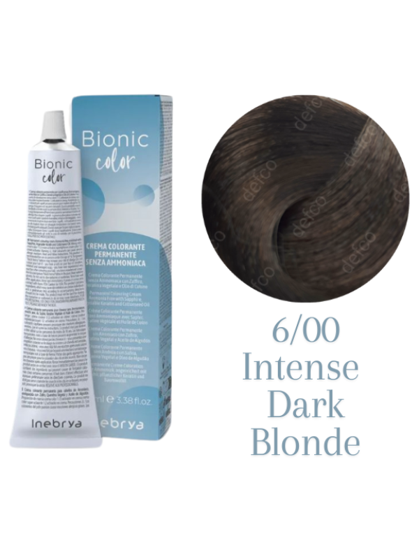 INEBRYA VOPSEA PERMANENTA PROFESIONALA FARA AMONIAC-6/00 INTENSE DARK BLONDE
