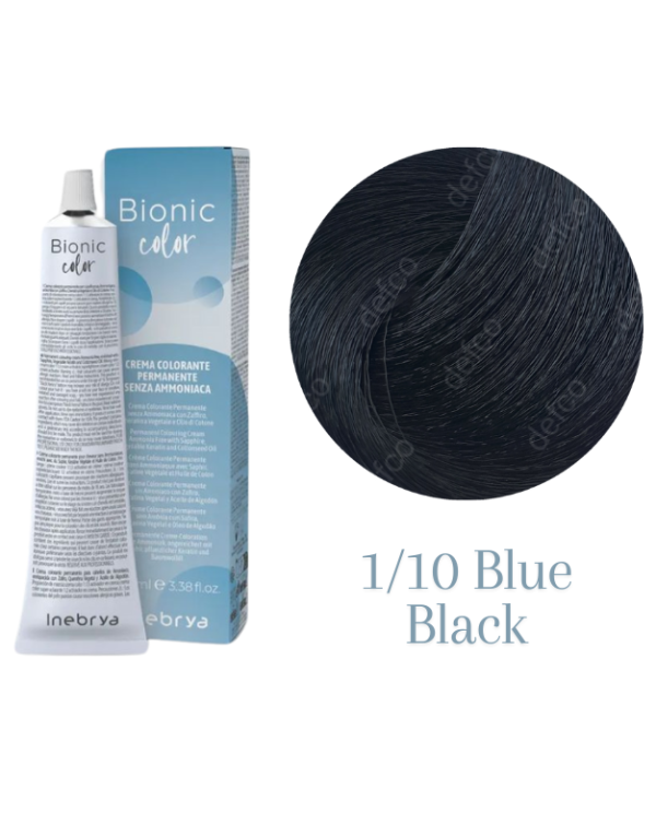 INEBRYA VOPSEA PERMANENTA PROFESIONALA FARA AMONIAC-1/10 BLUE BLACK